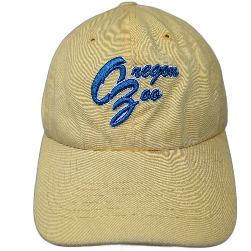 Twins Enterprise Oregon Zoo Hat Yellow Baseball Cap One Size Slideback 1887 Logo